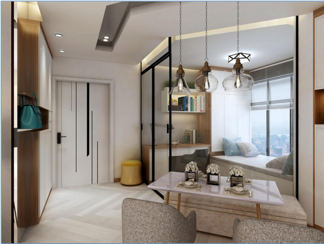 現(xiàn)代簡約風(fēng)格效果玄關(guān)