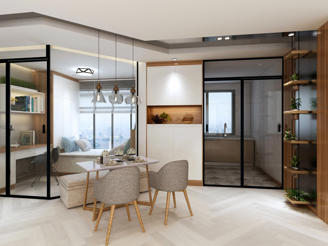 現(xiàn)代簡約風(fēng)格效果休閑陽臺