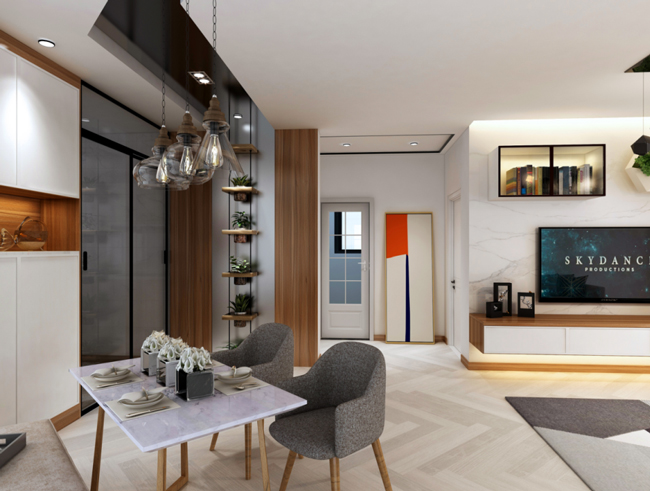 現(xiàn)代簡約風(fēng)格效果餐廳