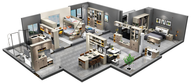 全屋定制效果圖