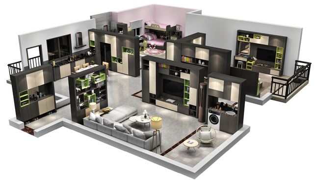 全屋定制效果圖